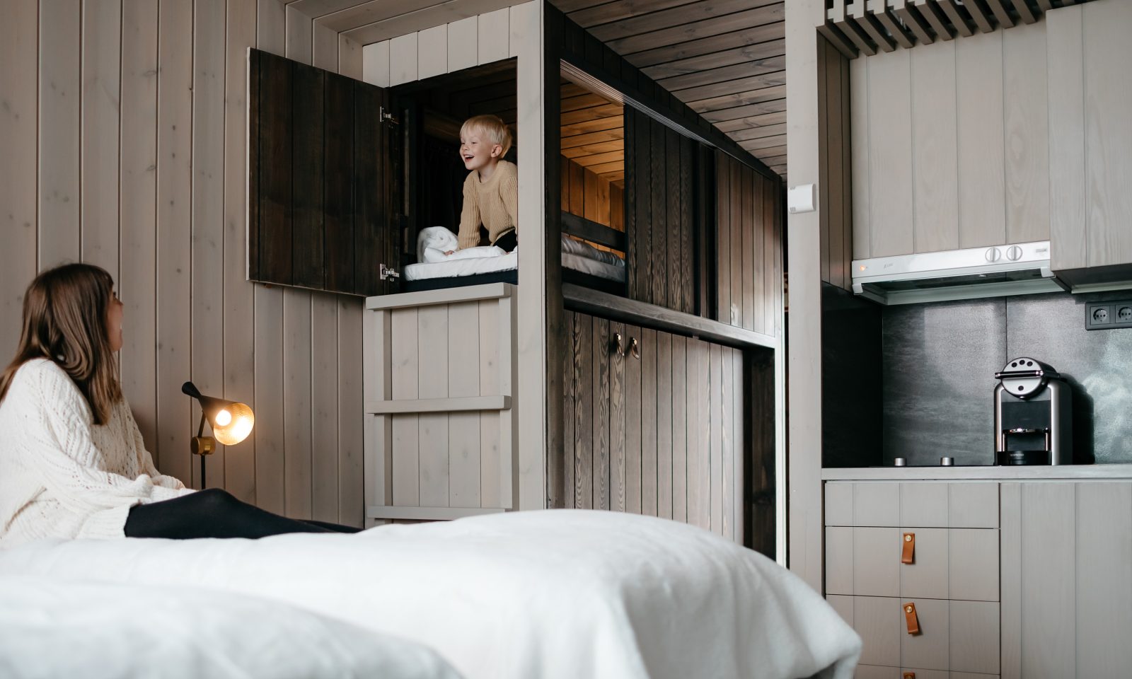 Arctic TreeHouse suiten pesämäinen lisävuode yhdelle.