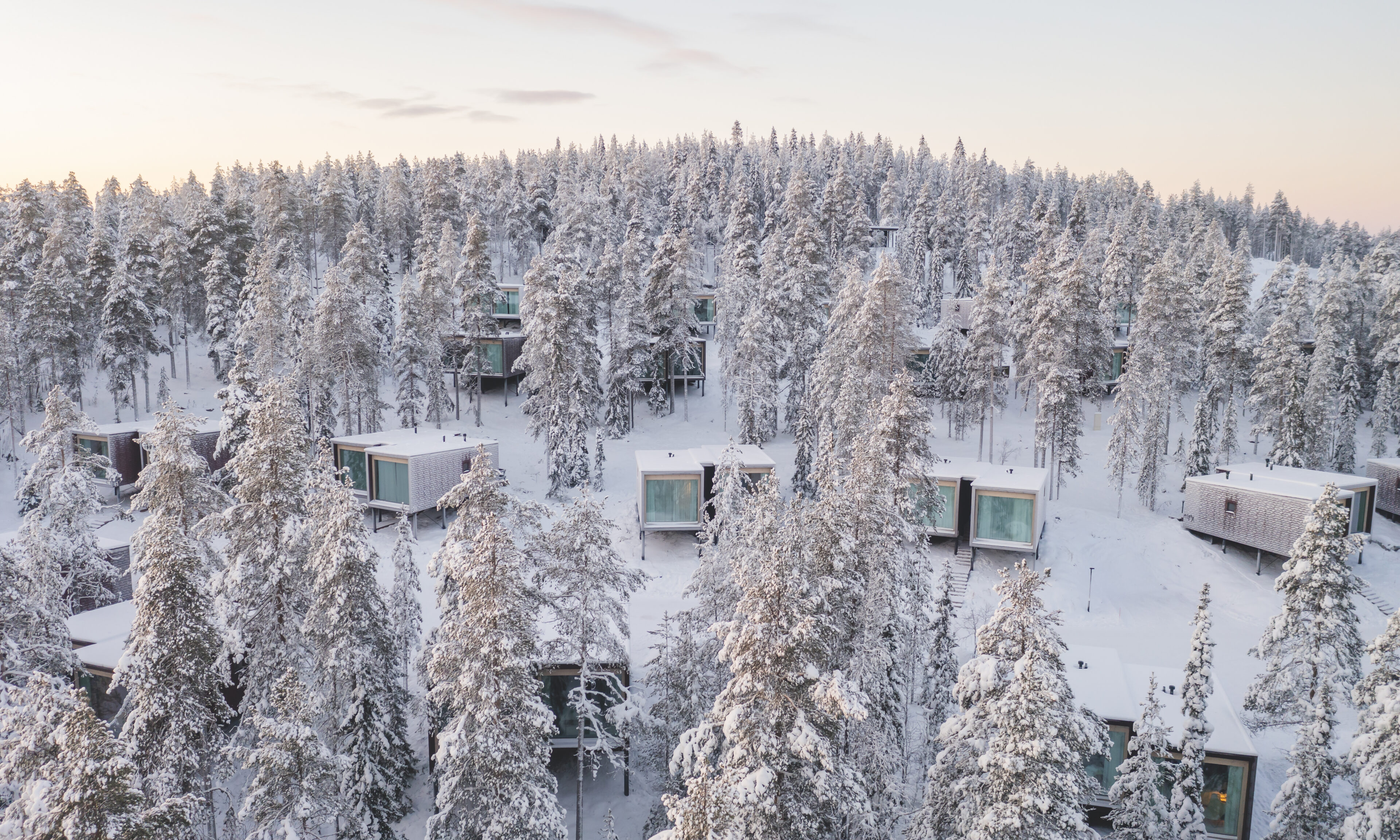 Arctic TreeHouse Suites in the forest. Rovaniemi, Lapland.